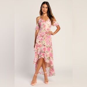 Lulu’s high-low floral sleeveless dress